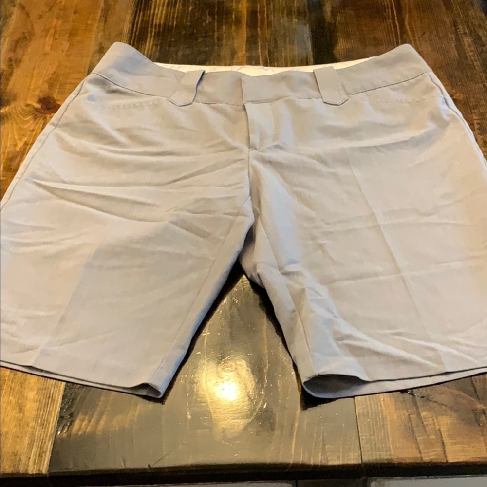 Gray dress shorts